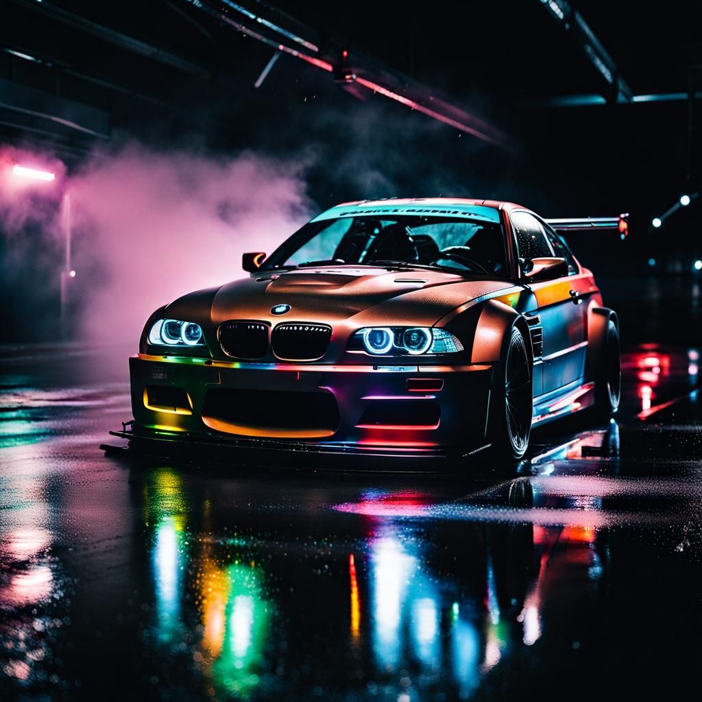 BMW M3 GTR Raining: Dark Ambient Album Cover