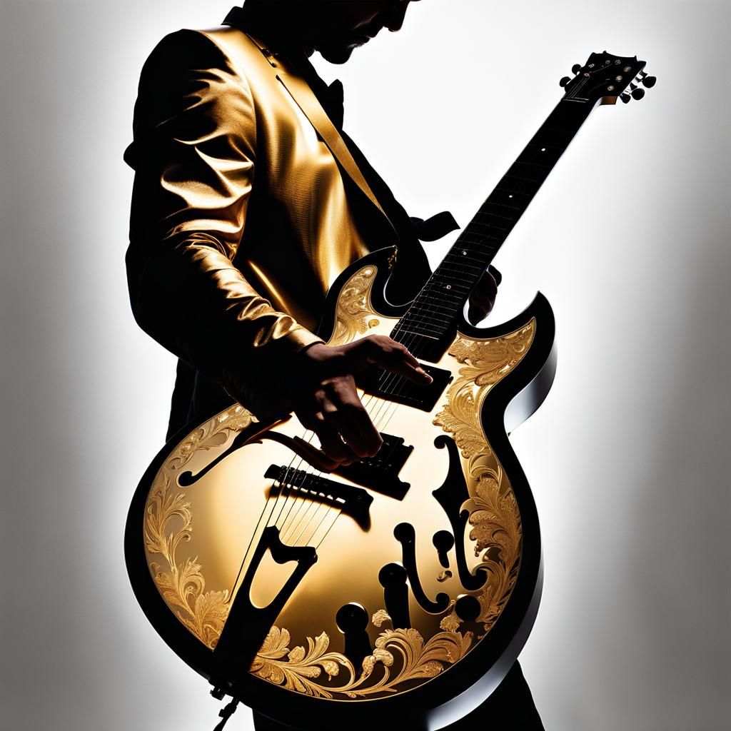 Silhouette Plays Guitar Through the Four Seasons