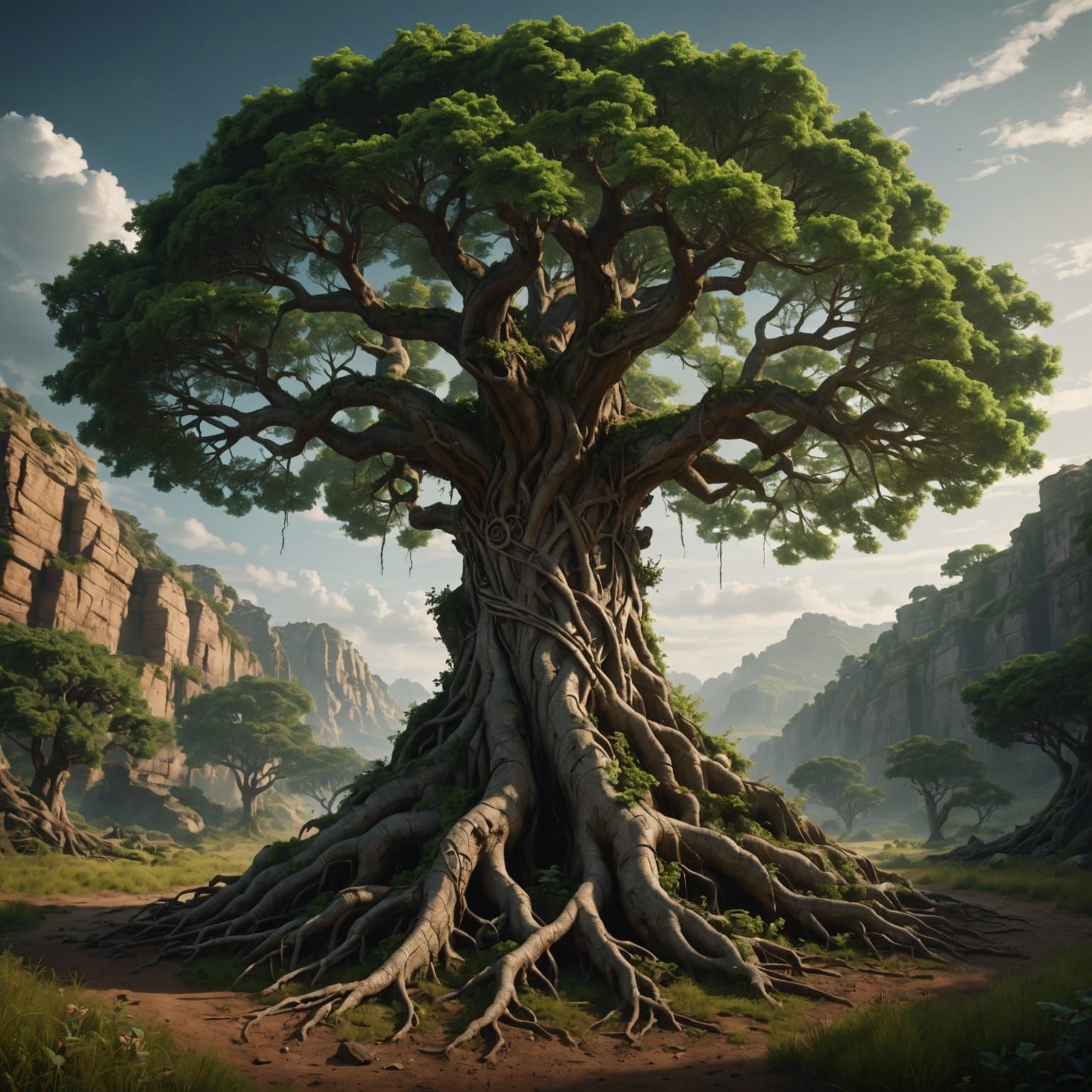 Tree of Life Digital Matte Painting