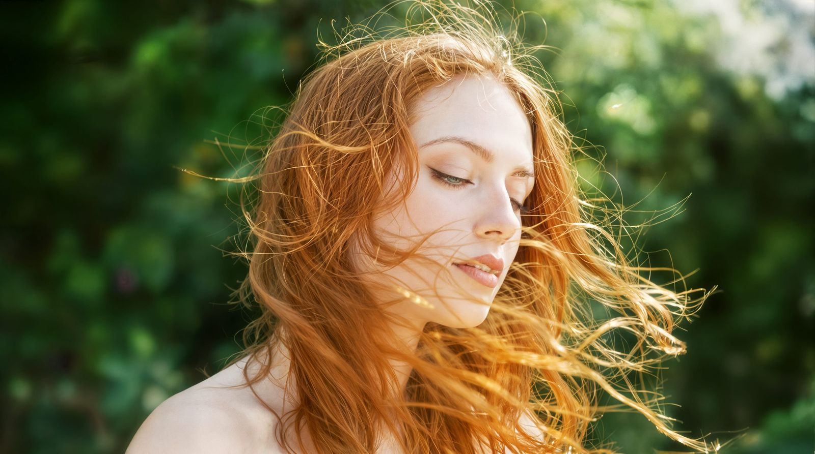 Ethereal Pale Redhead in Natural Light