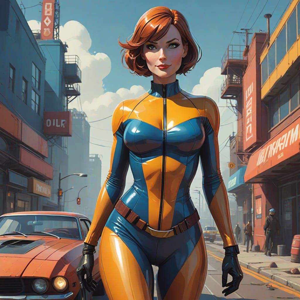 Vibrant Latex Goddess: A Dynamic, High-Resolution Concept Ar...