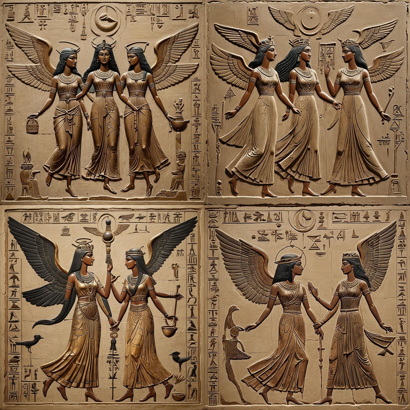 Hestia and Isis: Hieroglyphic Goddesses in Flight