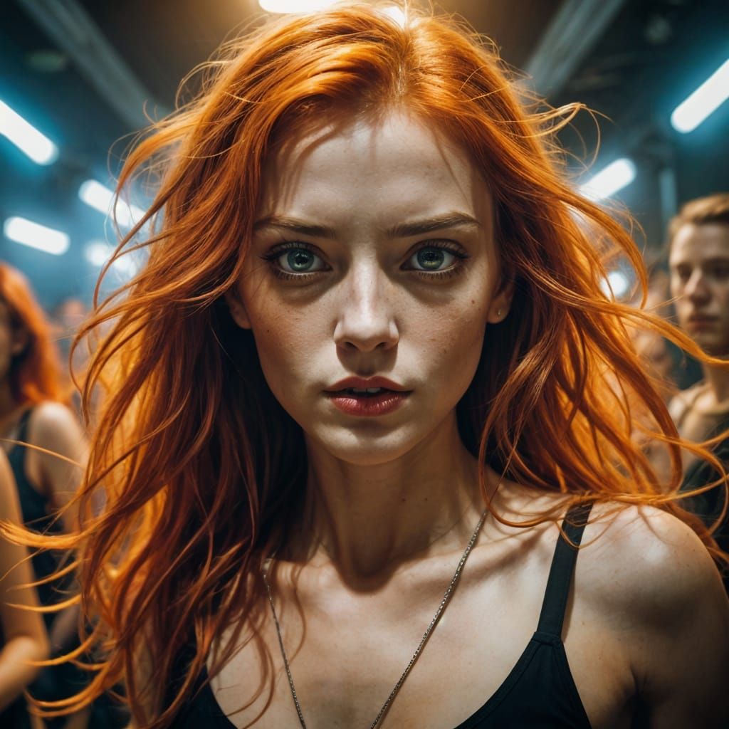 Hyper-Realistic Club Portrait in Cinematic Lighting