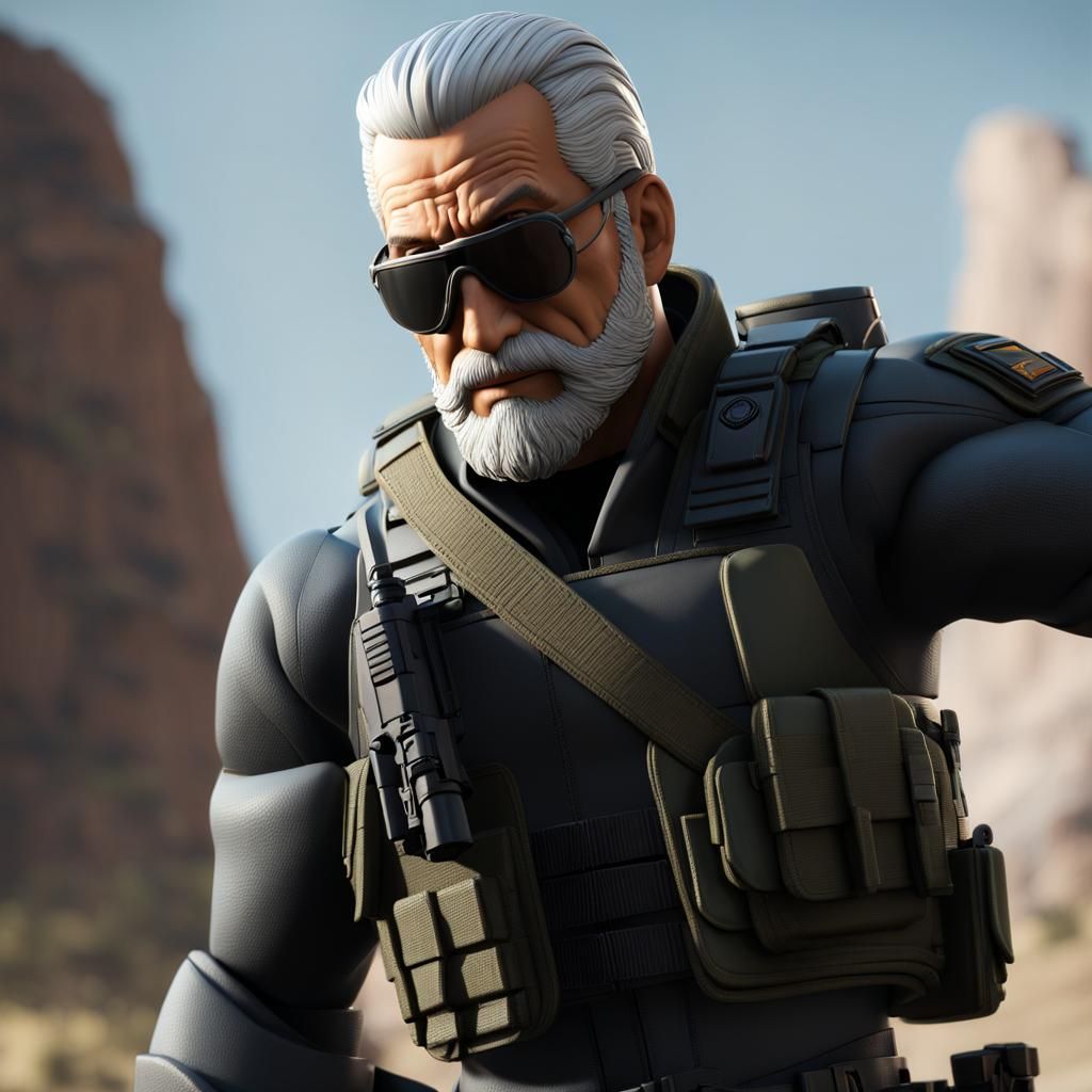 Hyperrealistic G.I. Joe Action Figure Render