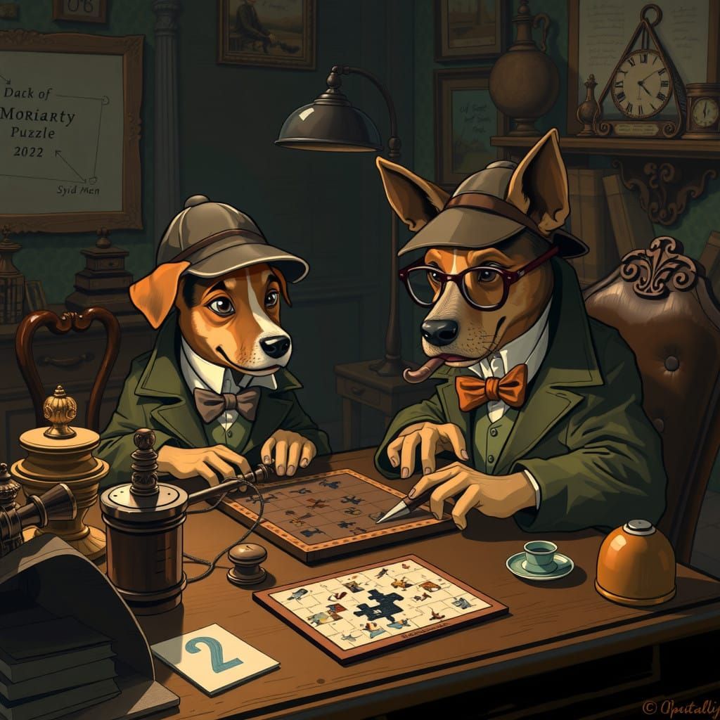 Canine Detective Duo Solves Moriarty Puzzle in Victorian Sty...