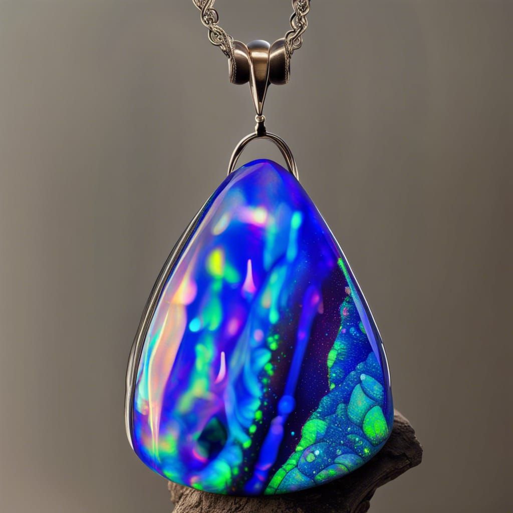 Black opal with purple holographic accents& cobalt blue holo...