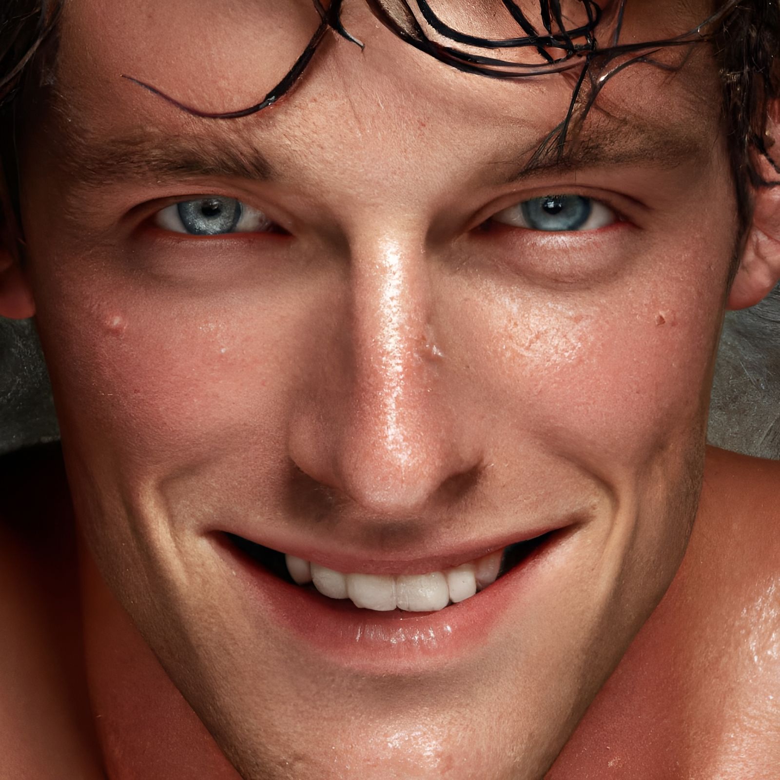 Hyperrealistic Surf Model Portrait in Vogue Style