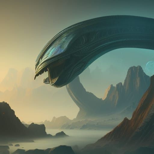 Detailed Alien Artifact Concept Art