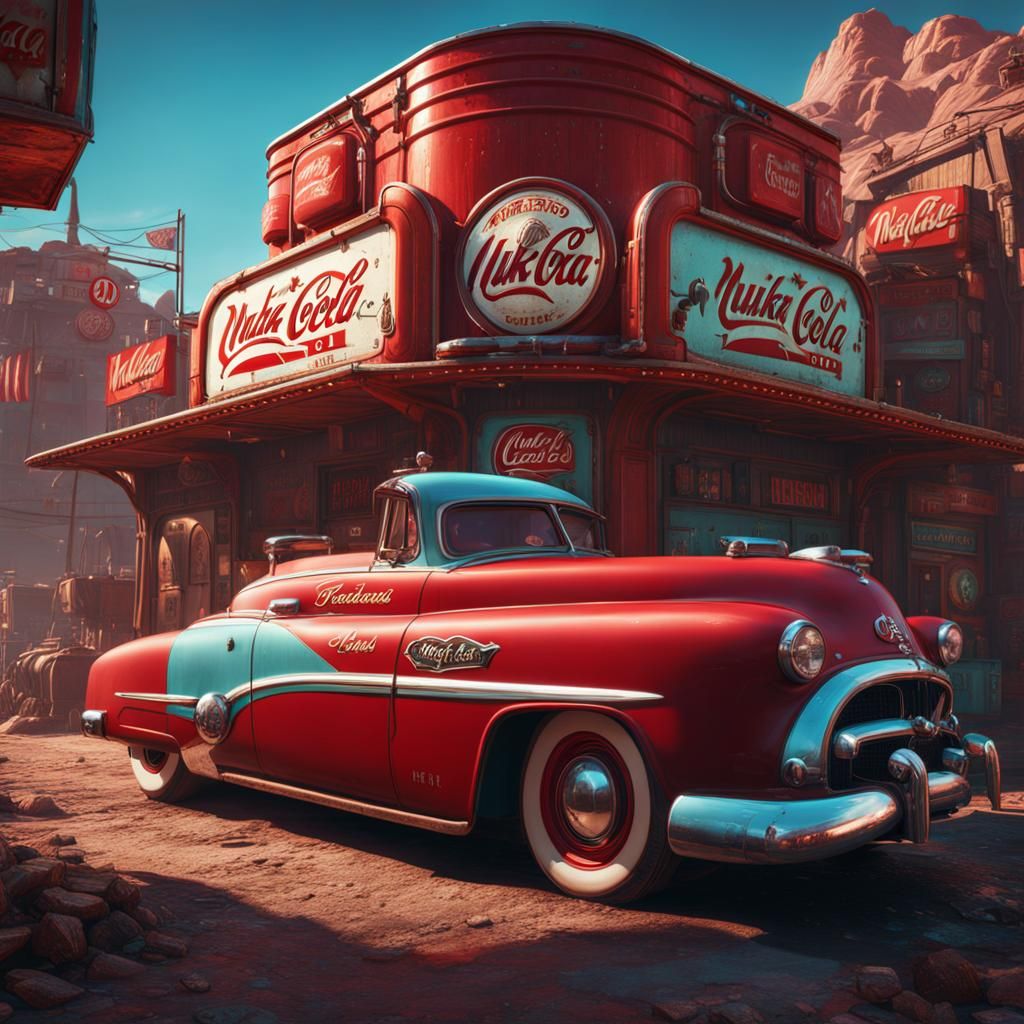 Nuka Cola Detailed Matte Painting