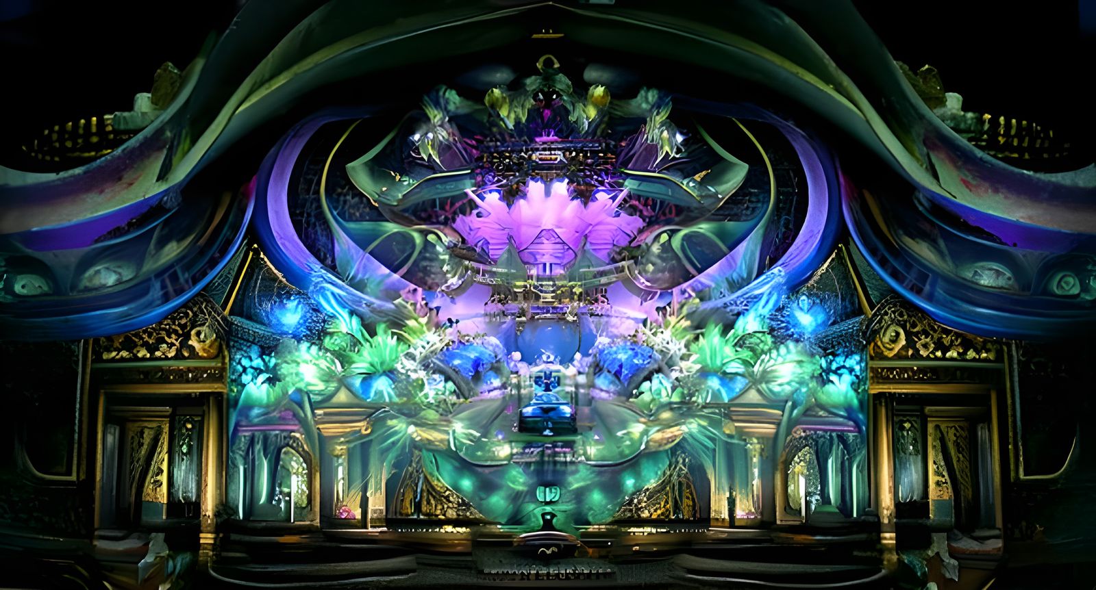 Fractal Arena: Theater of the Mind in Tiffany Style