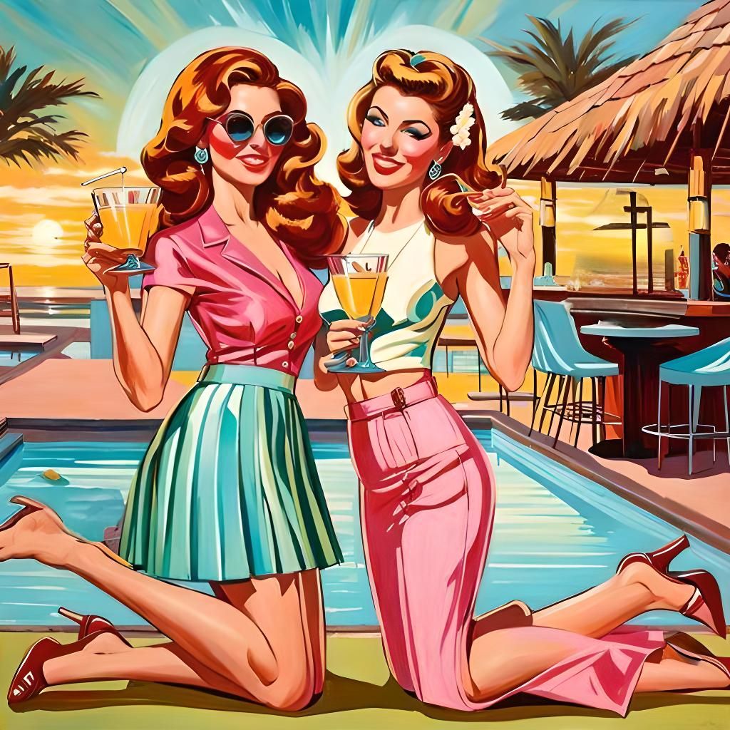 Brown High Heel Immersed in Water