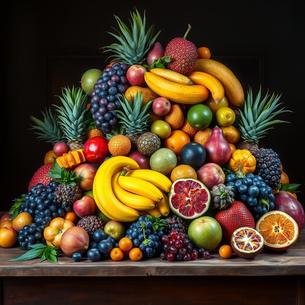 Still Life: Exotic Fruit in Dutch Masters Style