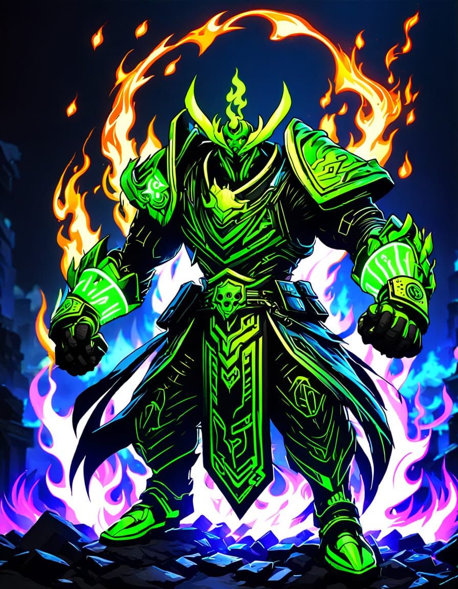 Neon Flames of Green Retribution, Level 3