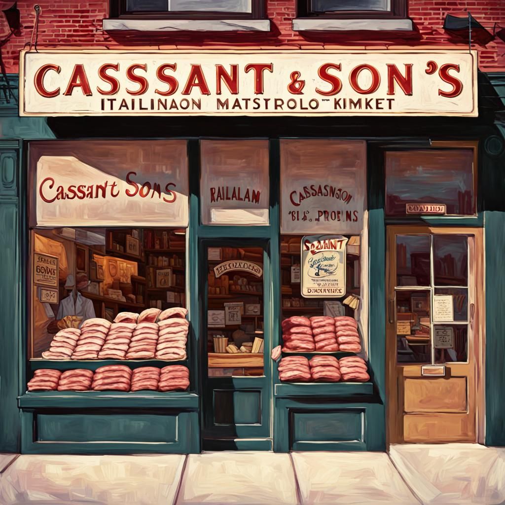 Italian butcher shop in Kensington Market,