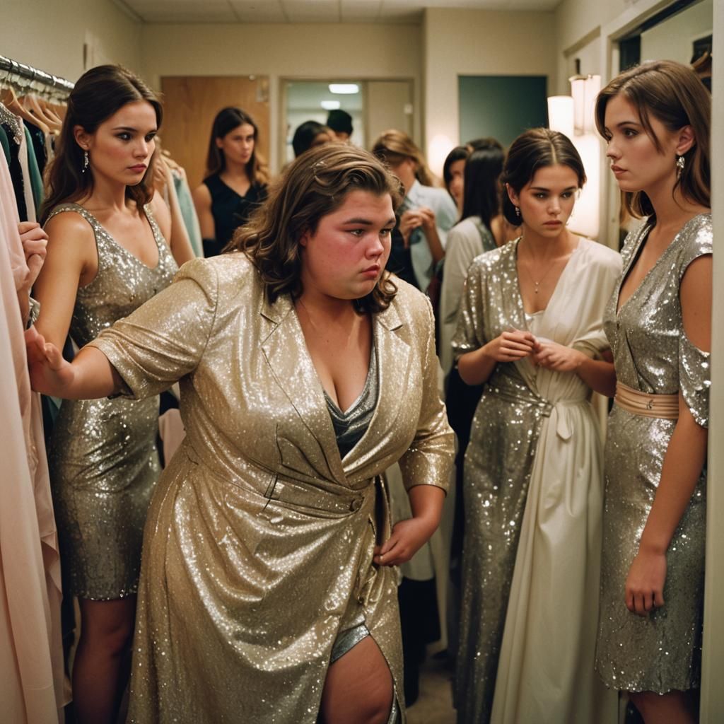 Crossdressing Scene in Fitting Room: Cinematic Film Aestheti...