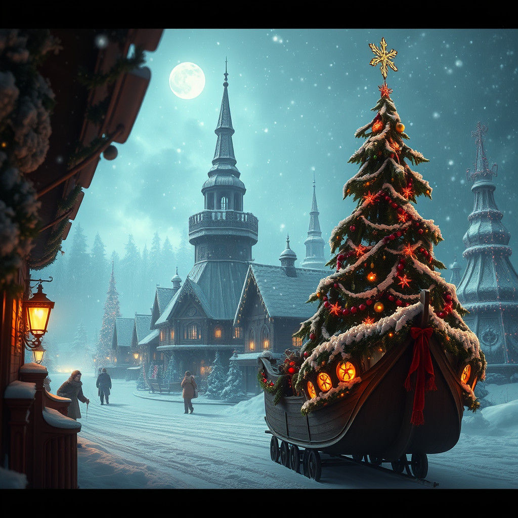 Christmas at the North Pole: Digital Matte Painting