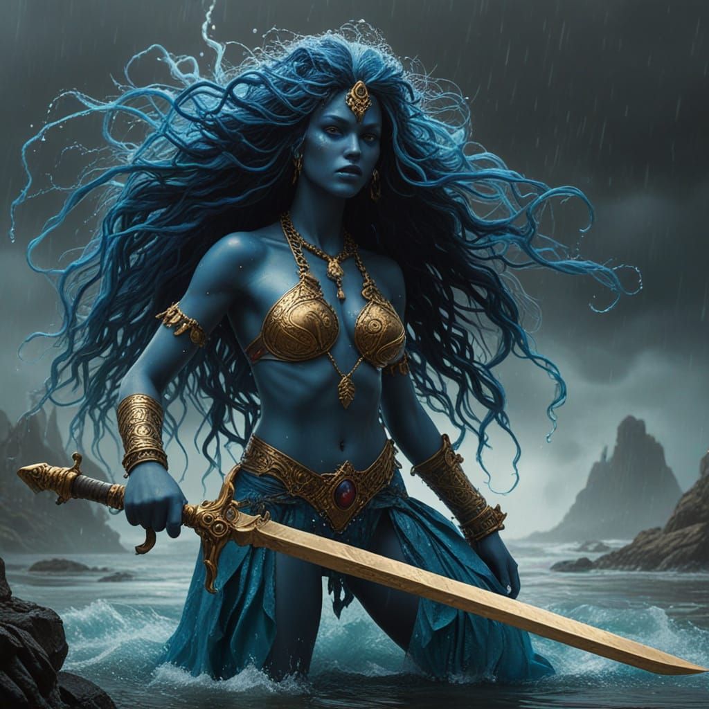 Water Elemental Warrior in Lakeside Lagoon