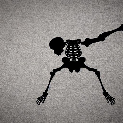 Breakdancing Skeleton Animated Image