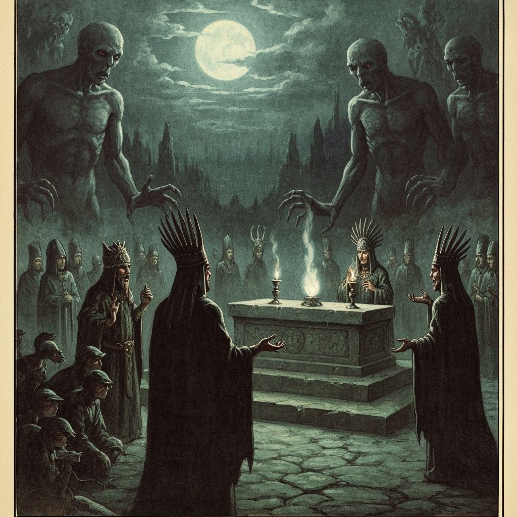 Macabre Moonlit Mystery (ancient tomes)( summoning rituals) ...