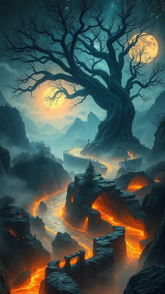 Slavic Dreamscape: Mythic Oaks and Cosmic Rivers