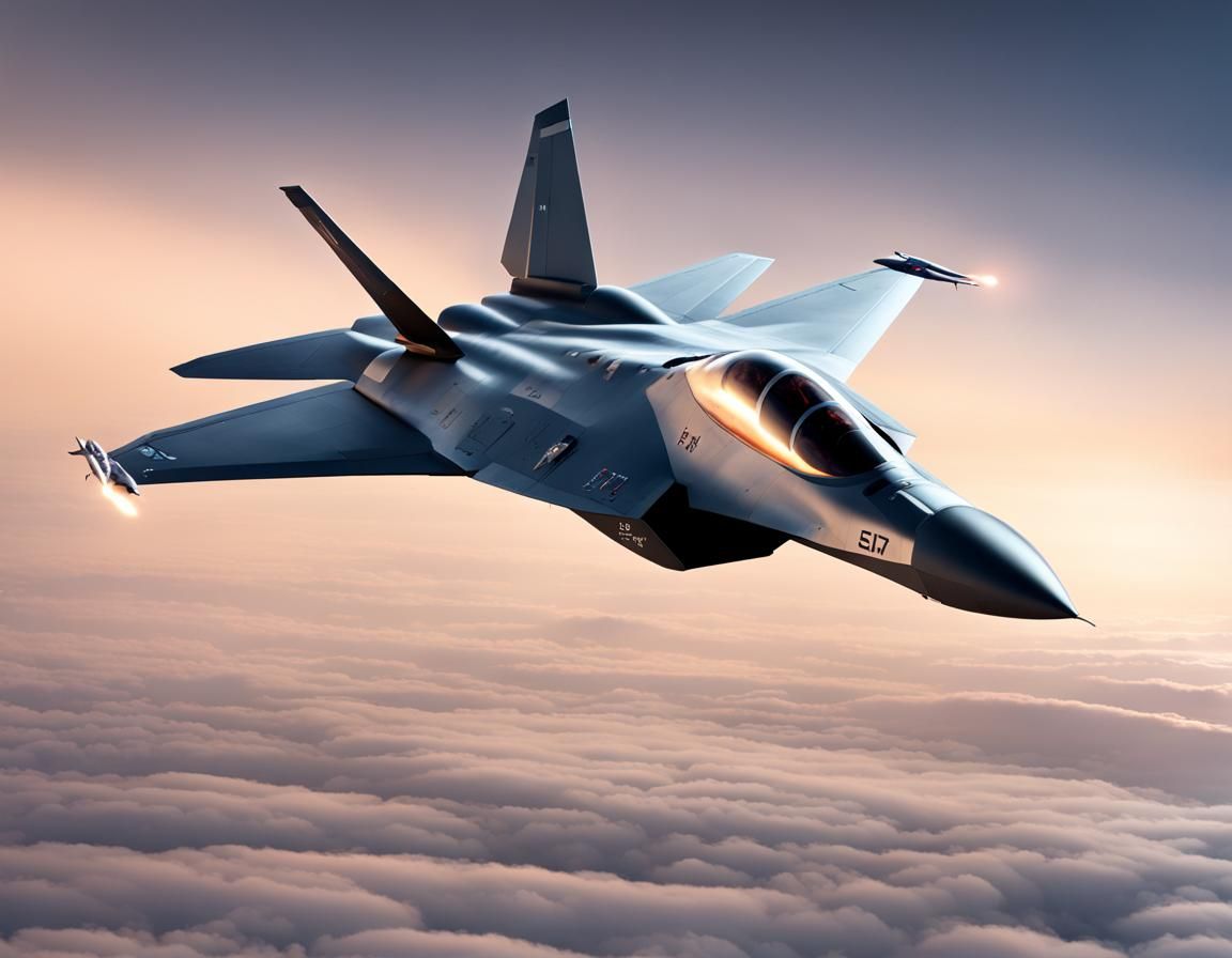 Futuristic Hypersonic Jet Fighter Concept