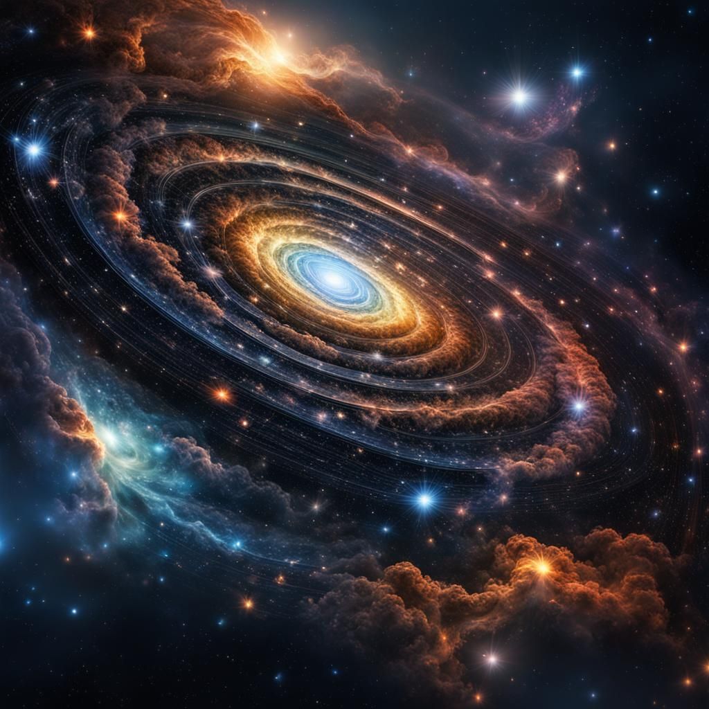 Hyperrealistic Fractal Galaxy in High Definition