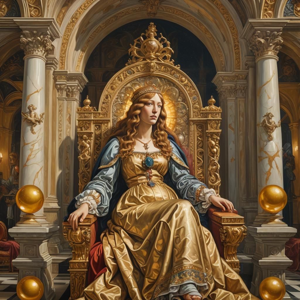 Pregnant Duchess of Florence: Renaissance Oil Painting