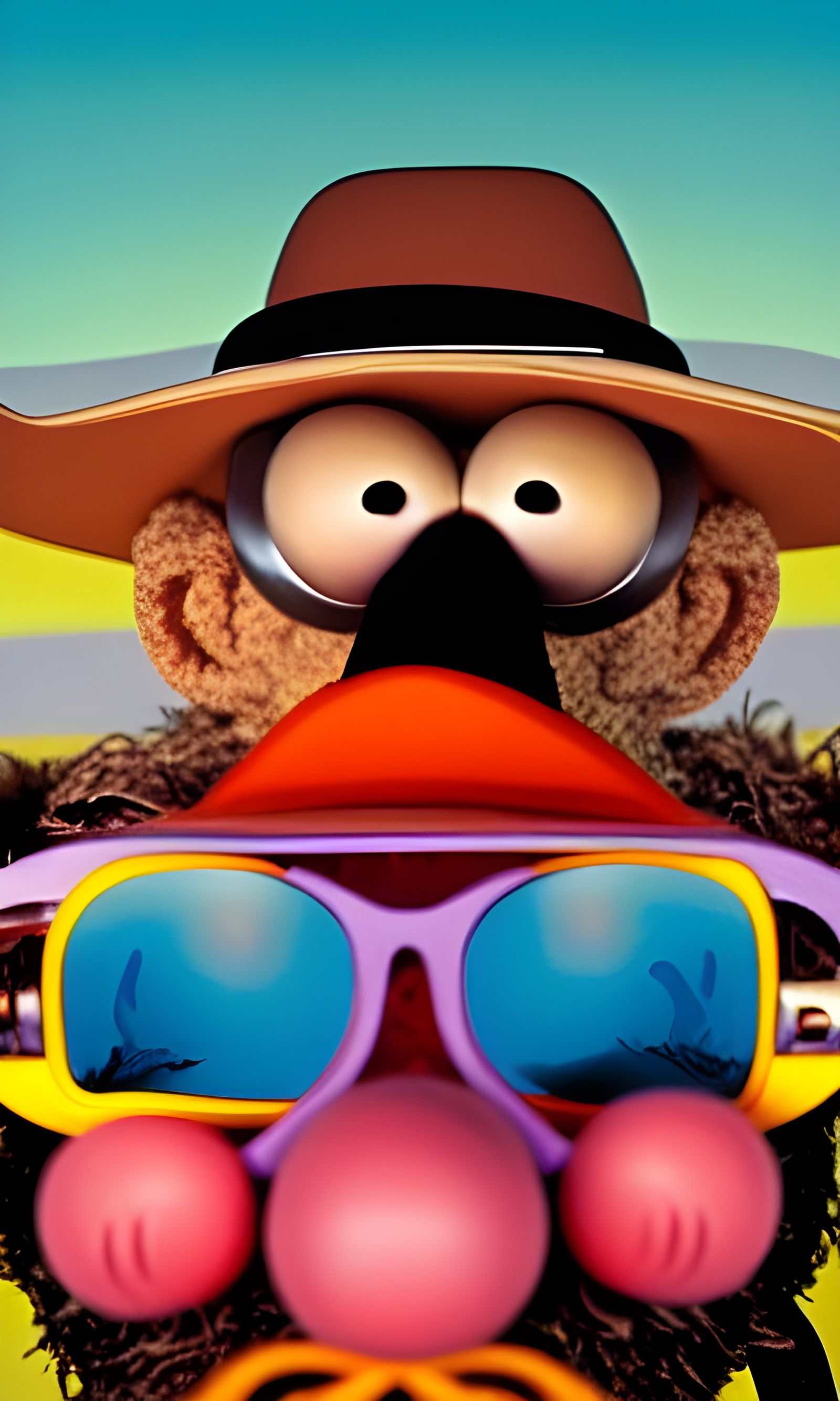 Gonzo as Hunter S. Thompson: Storybook Illustration