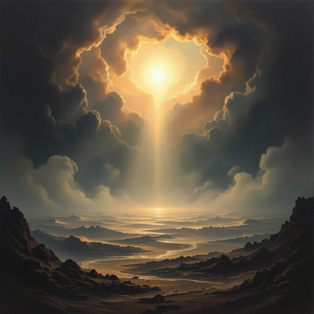 Biblical Creation: Divine Light Breaks Through Darkness