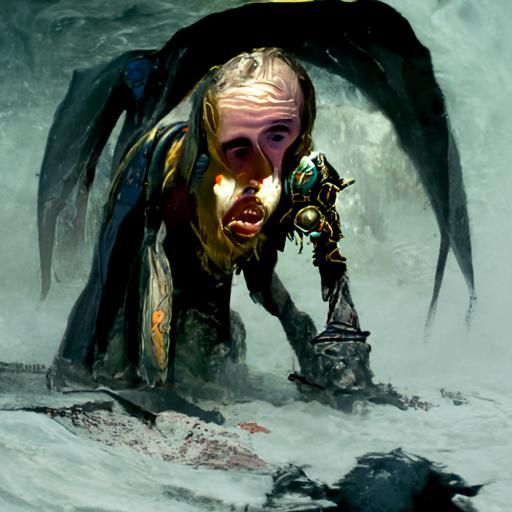 Horrifying Figure in Gustave Doré Style