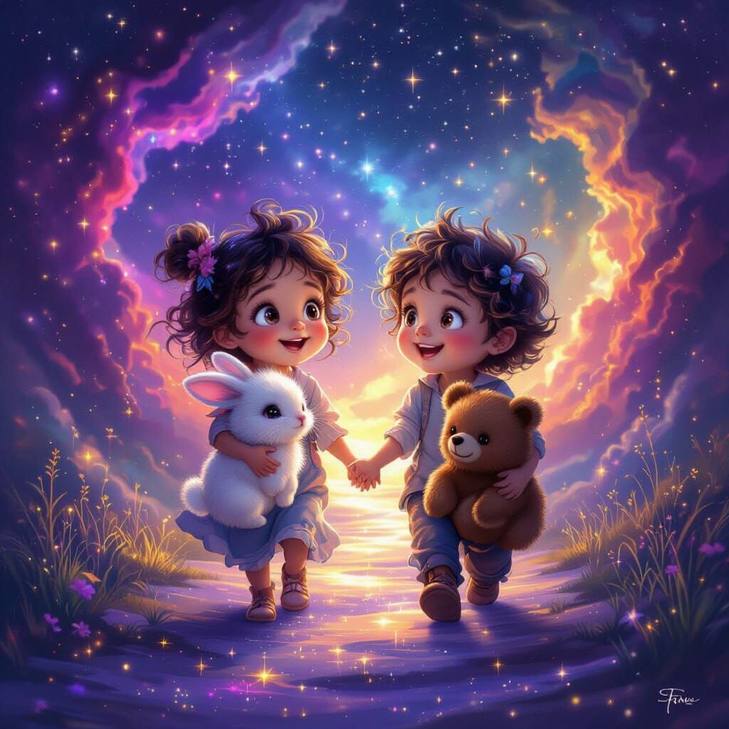 Children and Animals on Cosmic Pathway