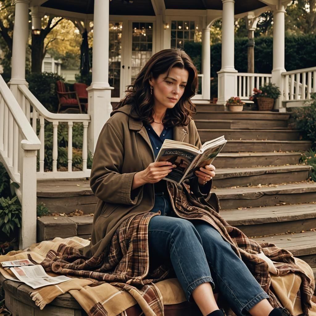 Lorelai Gilmore in Stars Hollow: Cinematic Film Still