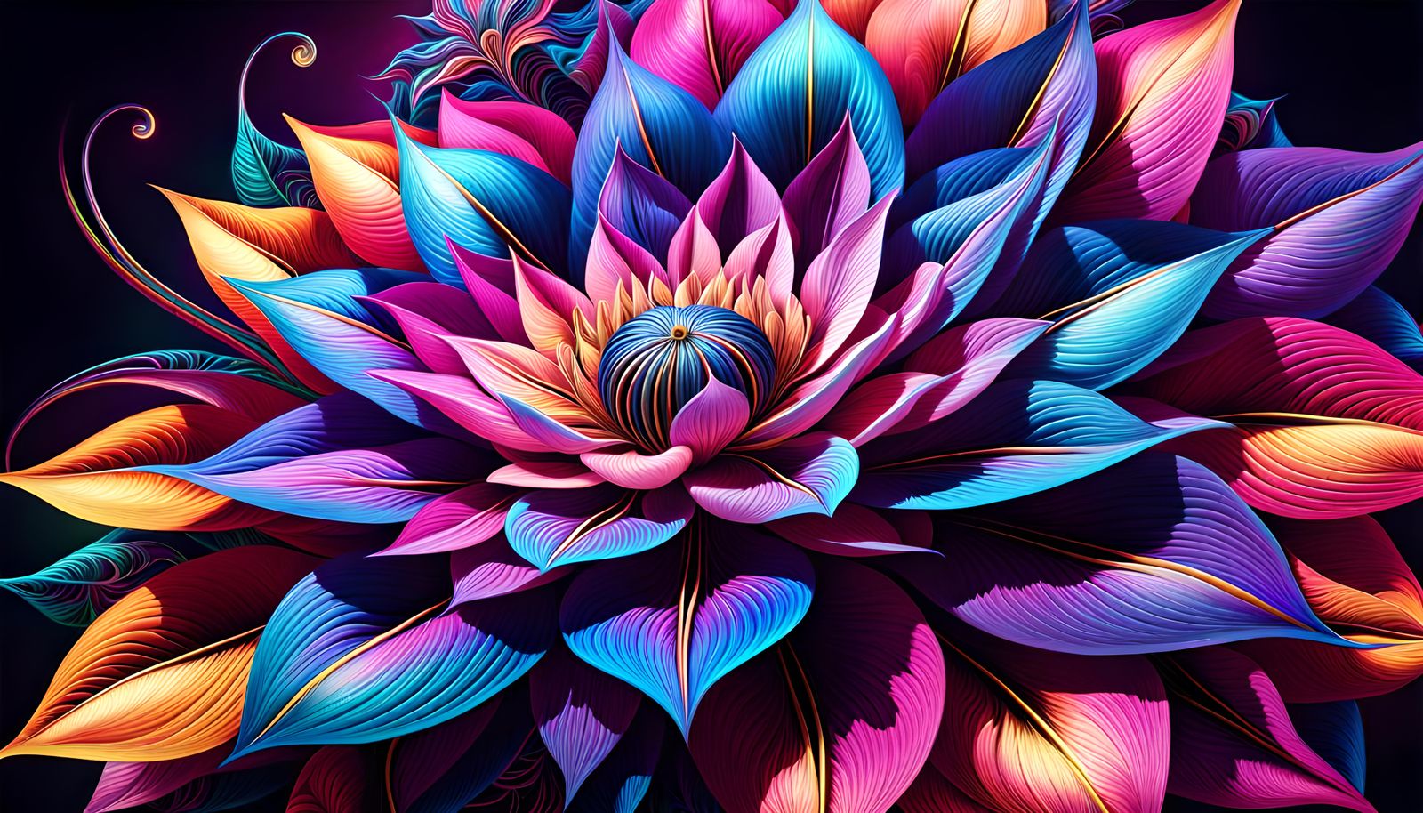 Psychedelic clematis