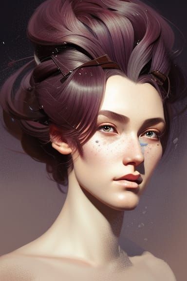Beehive Hairstyle Portrait in Dynamic Lighting