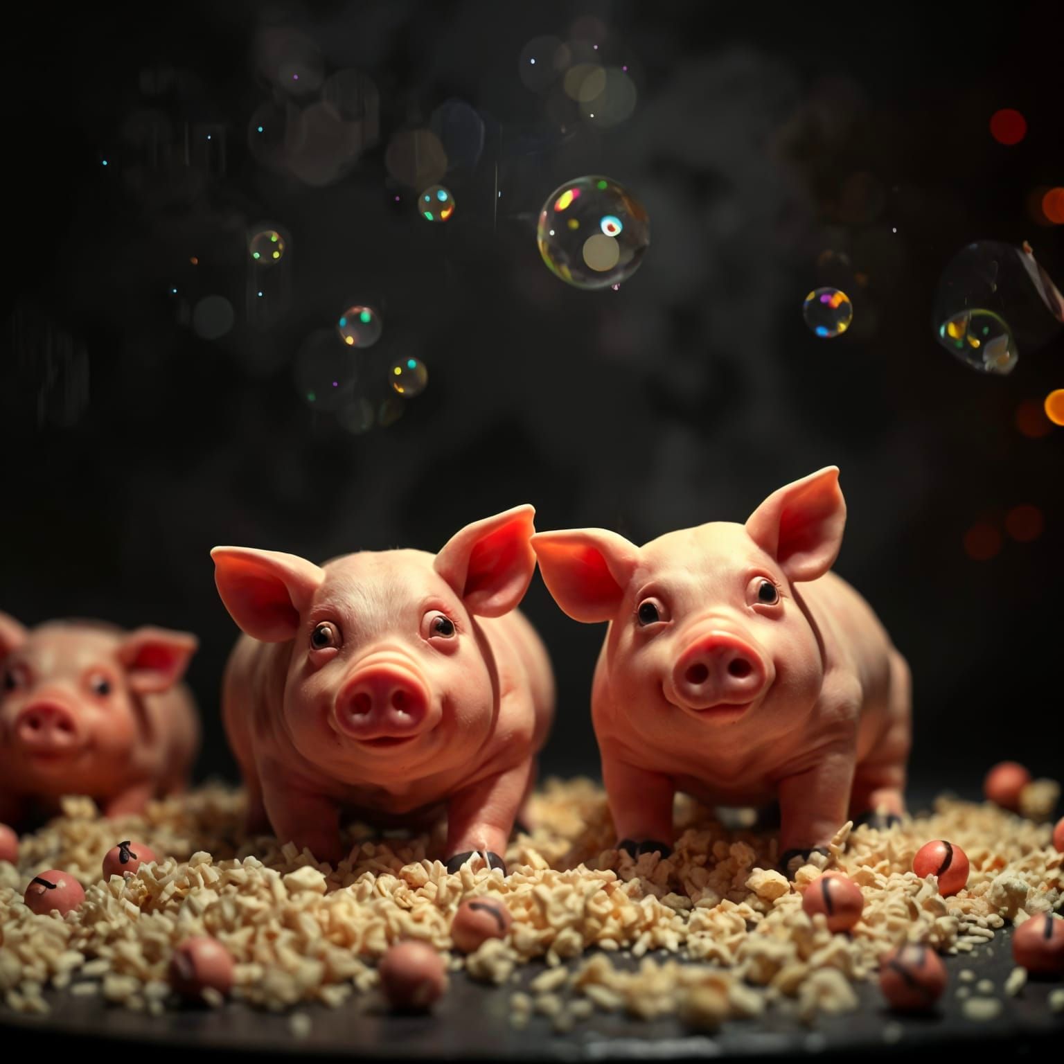 Film Noir Cake Pop Pigs: A Dark Treat