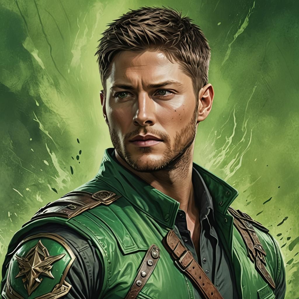 Fantasy Ranger Portrait in Splash Art Style