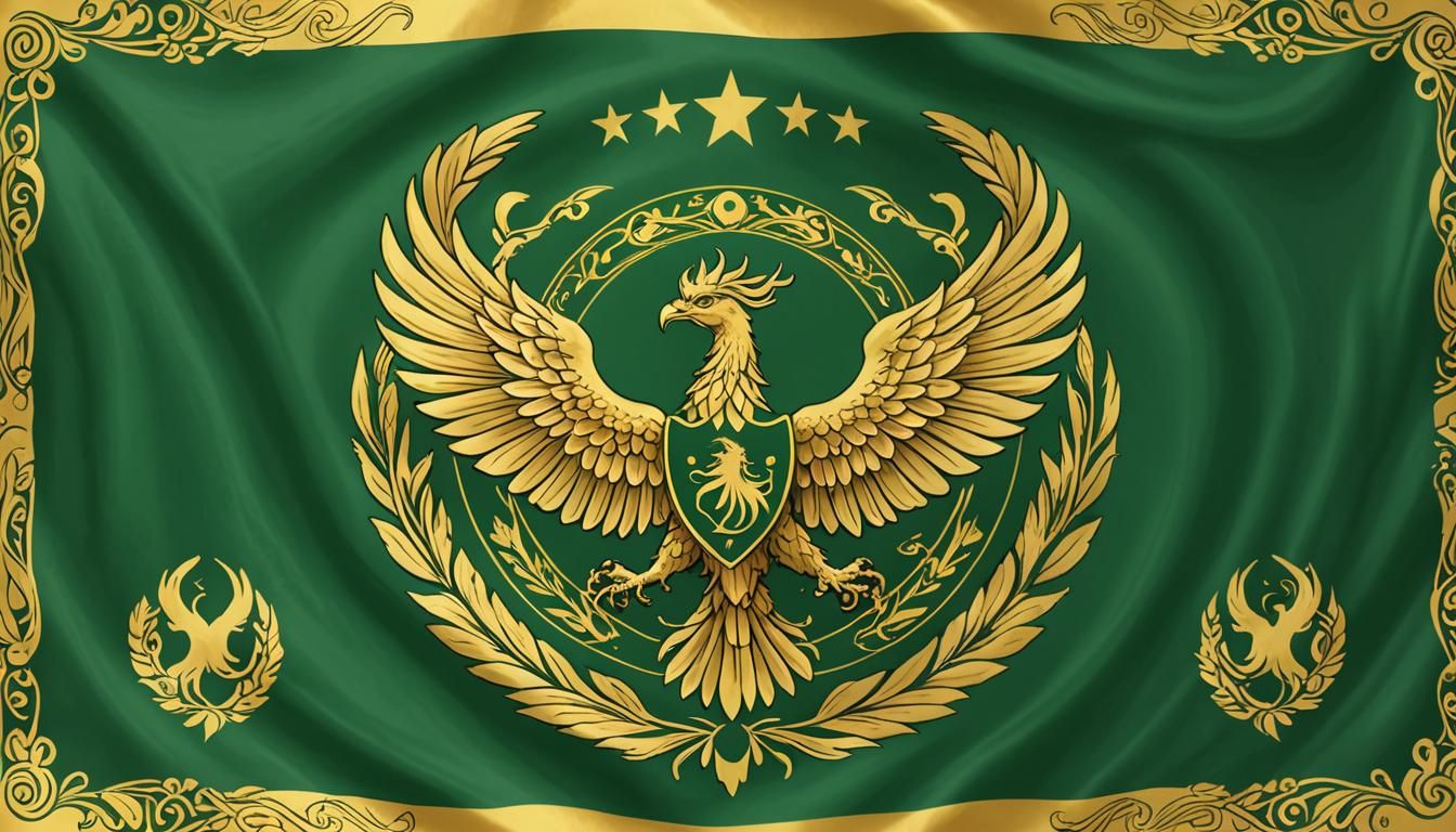 Golden Phoenix Flag for the Kingdom of Auroria