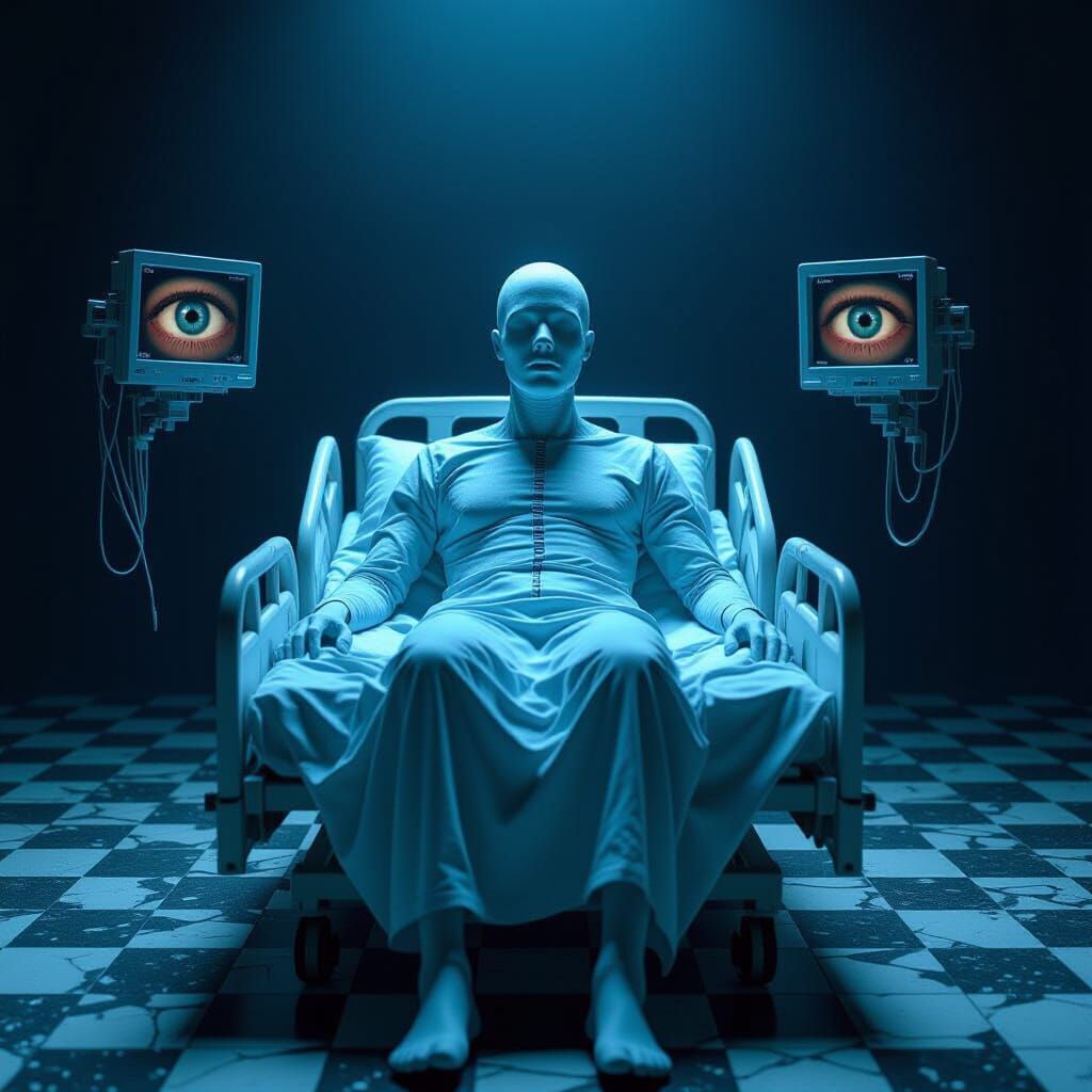 Surreal Void: Humanoid Horror in Biomechanical Style