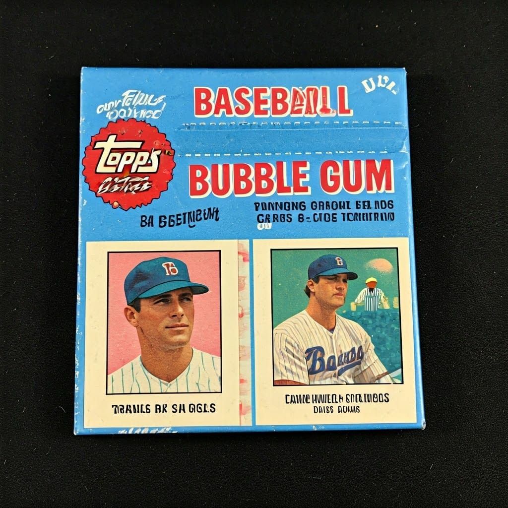 Vintage Baseball Trading Cards and Retro Bubble Gum