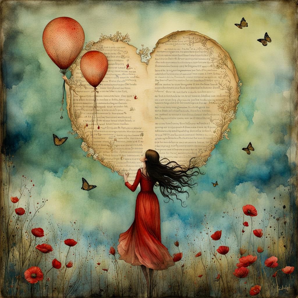 Whimsical Farewell Watercolor Poster Art