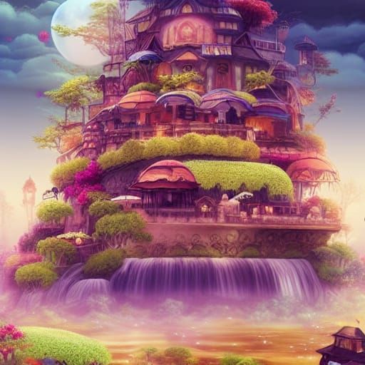 Kawaii Style Food Art: Digital Matte Painting
