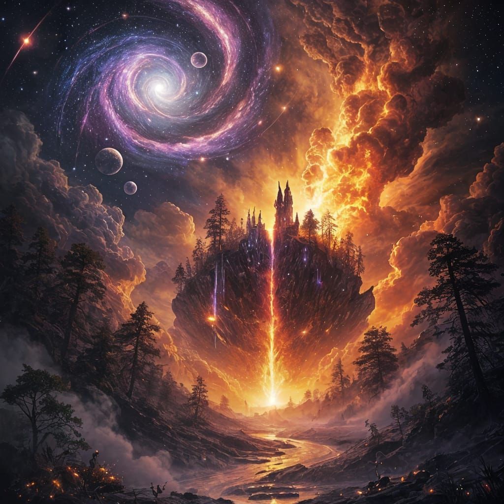 Cosmic Double Exposure: Life, Death, and Rebirth