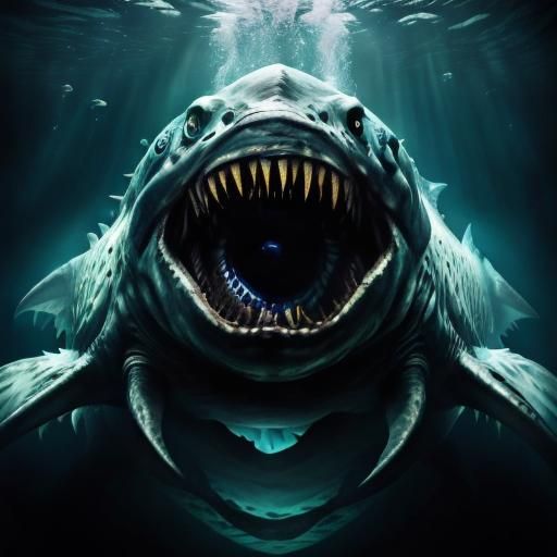 Horrifying Sea Monster's Eye Captured Underwater