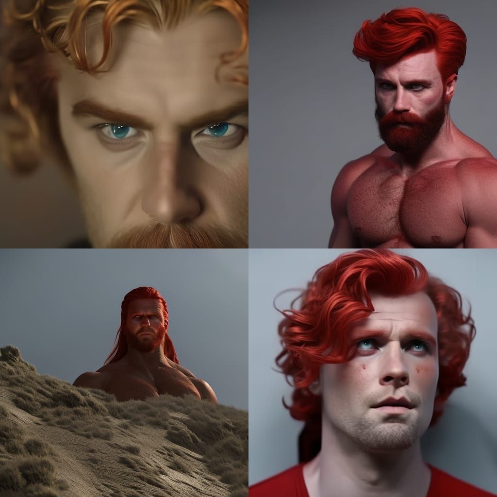 Charismatic Man with Scar, Detailed Fantasy Art