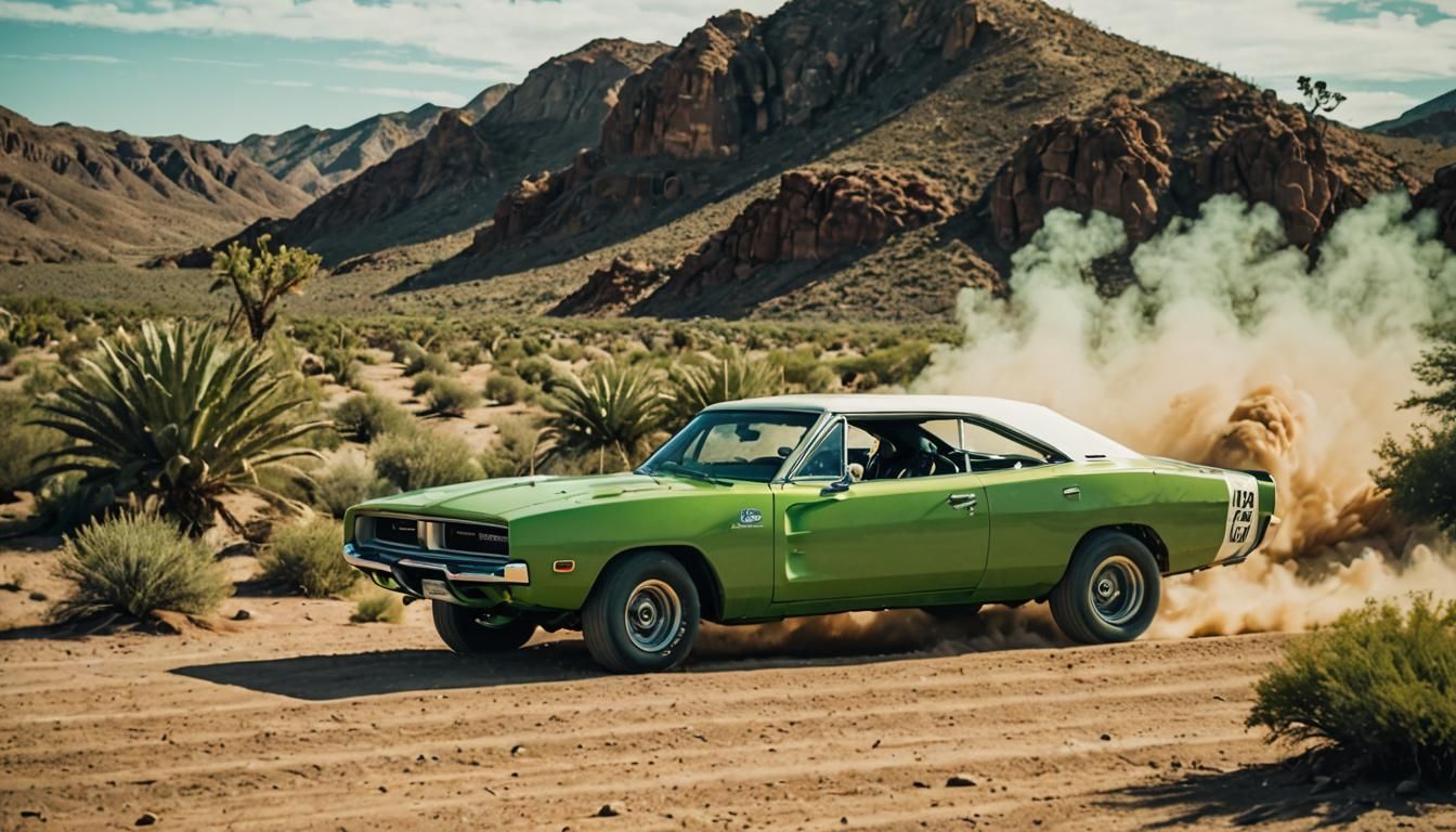 Off-Road 1969 Dodge Charger in Cinematic Style