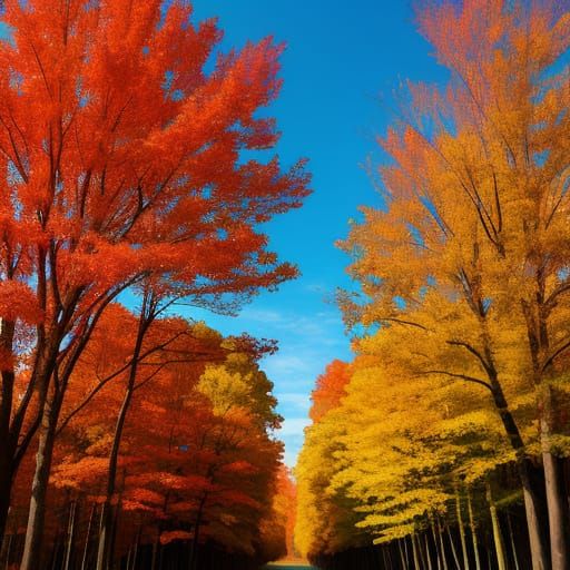 Auburn Autumn Abstract Landscape