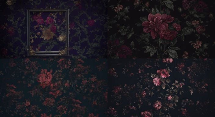 Lush Blooms in a Vintage Rococo Aesthetic
