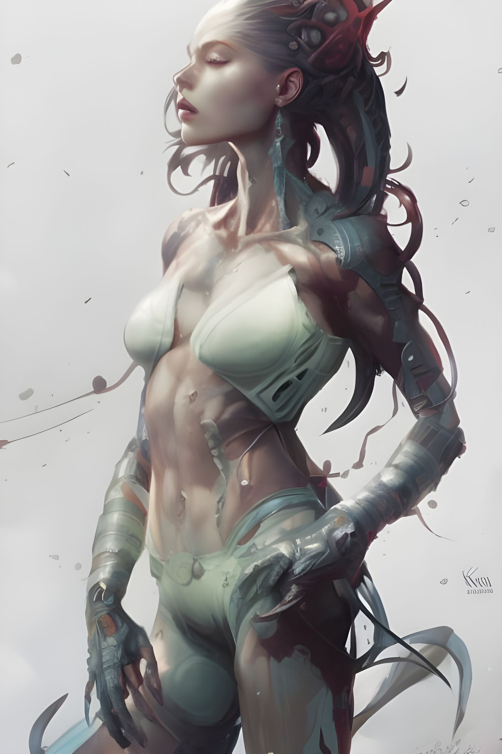 Biomechanical Woman Digital Art by Wittmann, Tsang, and Dill...