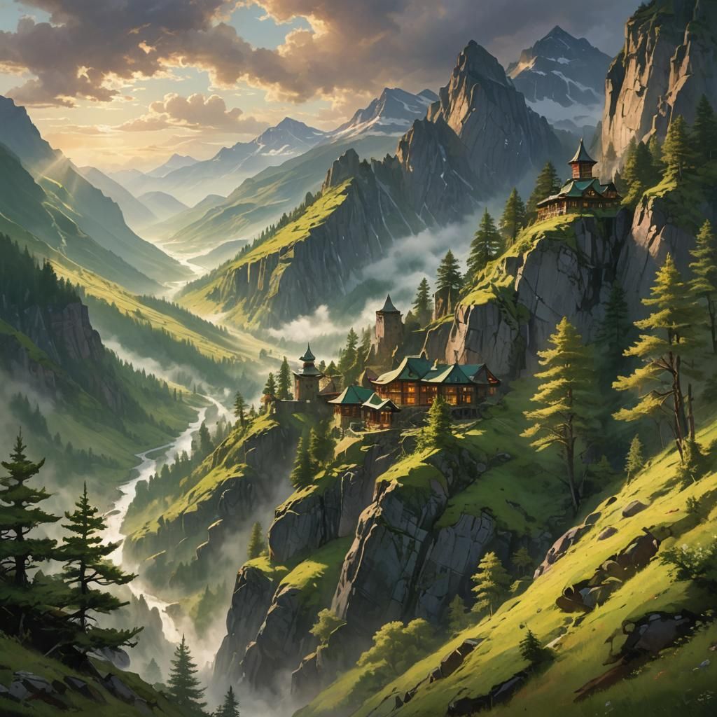 Enchanted Glen in the Misty Mountains