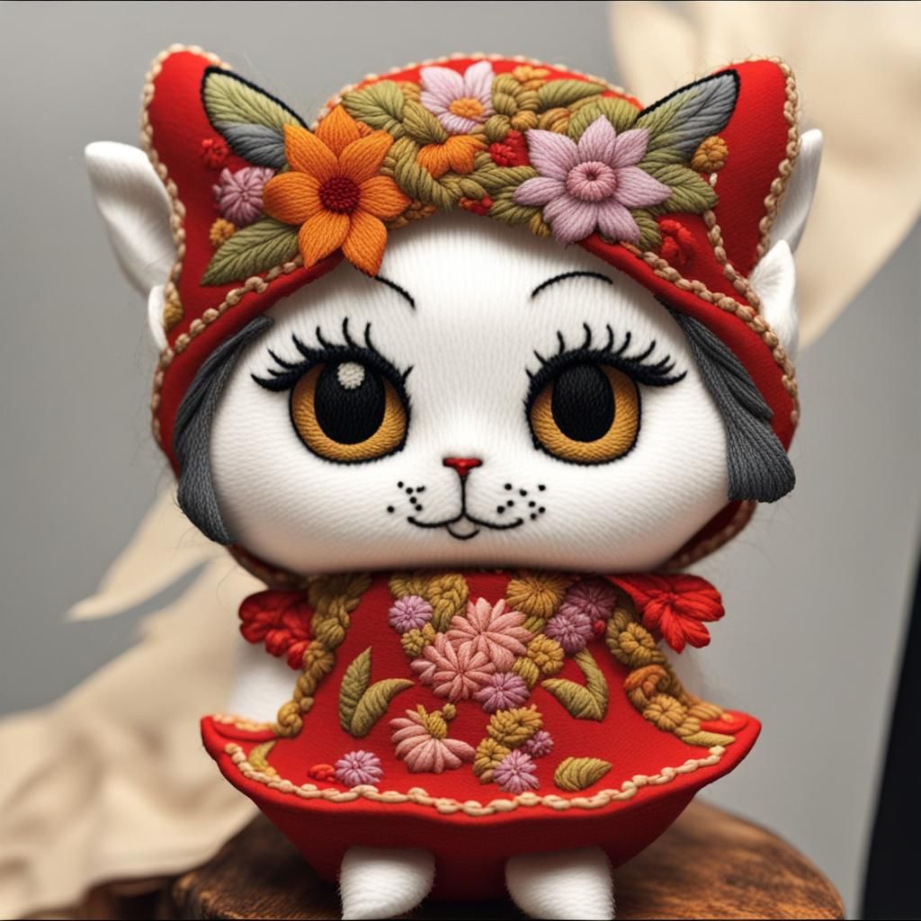 Embroidered Floral Pants: Intricate Textile Art